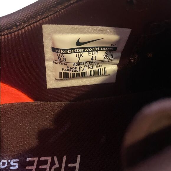 Nike Womens Free 5.0 Running Shoes•Pink •Black•Low Top•Ombre Laces •Size 9.5 - Picture 10 of 16